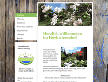 Tablet Screenshot of hochwiesenhof.de